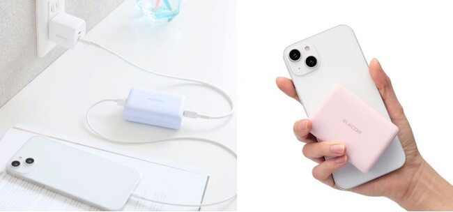 カードサイズなのにたっぷり10,000mAh！スマートフォンと同時に充電ができる2種類のコンパクトなモバイルバッテリーを新発売