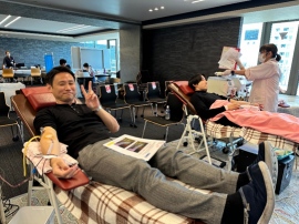 トーシンパートナーズ 第27回社内献血活動を実施 トーシンパートナーズ 第27回社内献血活動を実施