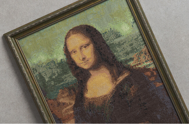 不朽の名画として名高いダ・ヴィンチの『モナ・リザ』、ムンクの『叫び』がホビーラホビーレのクロスステッチアイテムに初登場！