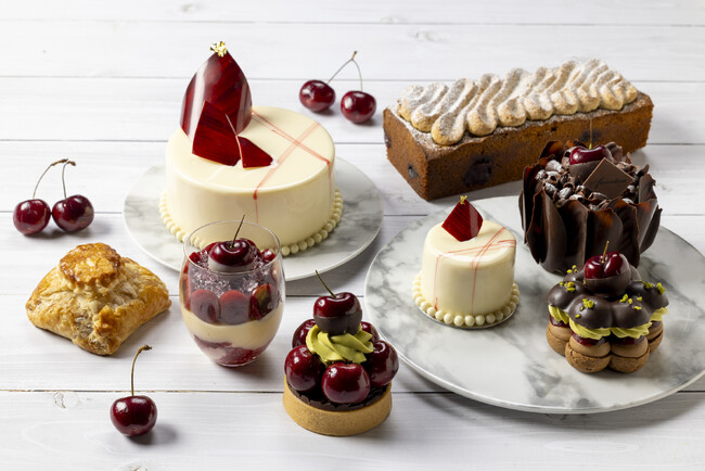 チェリーと相性抜群のピスタチオやチョコレートと合わせたパリブレストなど 初夏の味わい「チェリースイーツ＆ブレッド コレクション」