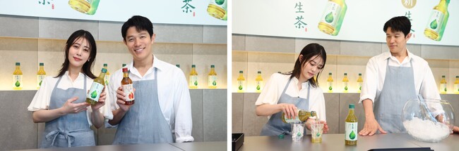 高畑充希さんと鈴木亮平さんが新しく生まれ変わった“新・生茶”を注ぎ＆試飲体験!!「キリン 生茶」「キリン 生茶 ほうじ煎茶」がパッケージ・中味・容器ともに大刷新！「生まれ変わった新・生茶体験会」を開催