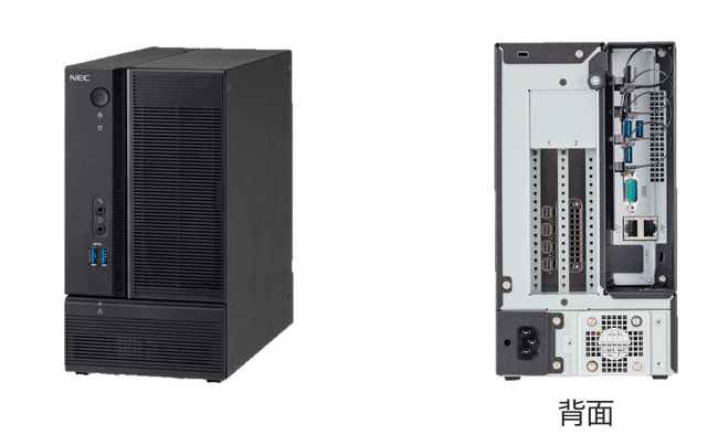 NECプラットフォームズ、コンパクトボックス型コントローラ拡張ボックスモデルにおいて組込み向け2枚幅GPU搭載に最適な新モデルを発売