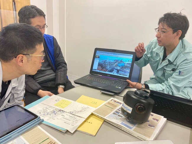 (株)フォーム・プラスが輪島市役所と協力し、輪島市黒島地区における360度全方向3Dカメラを用いたマルチ3D測定を実施
