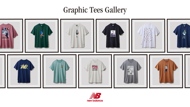 ニューバランスのライフスタイルアパレル 2024年春夏の新作「Graphic Tees」豊富なバリエーションで登場
