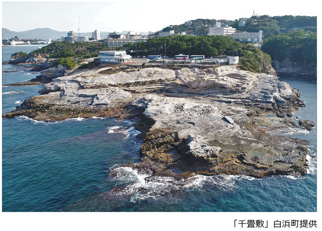 白浜町とのサスティナブルSmile連携協定　景勝地「千畳敷」での松の苗木の植樹に参加します　松林の土壌づくりにパークの動物堆肥が使用されます　２０２４年４月１８日（木）