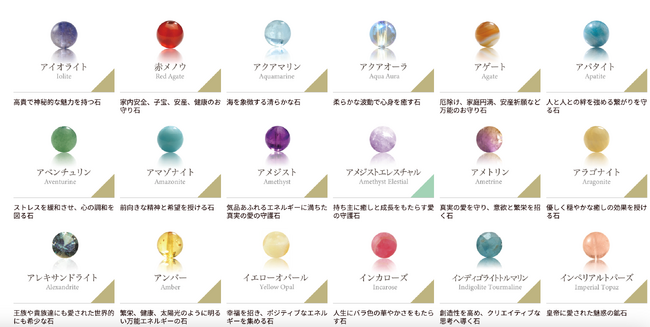 【種類、誕生石、色、願い事から探せる】