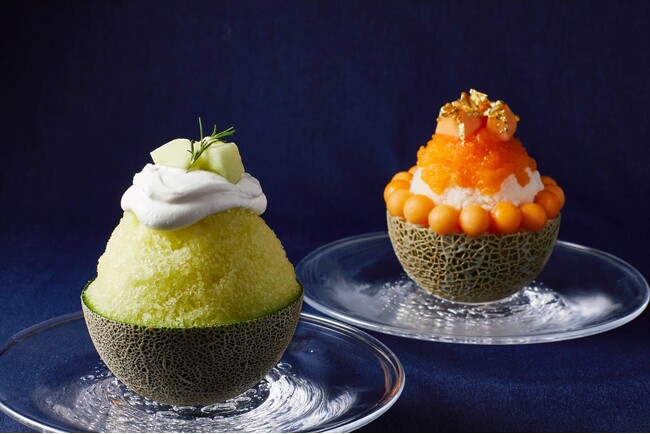 【星野リゾート　トマム】旬のメロンとファーム星野の乳製品を掛け合わせた贅沢なメロンのかき氷2種を提供｜期間：2024年6月1日～8月31日