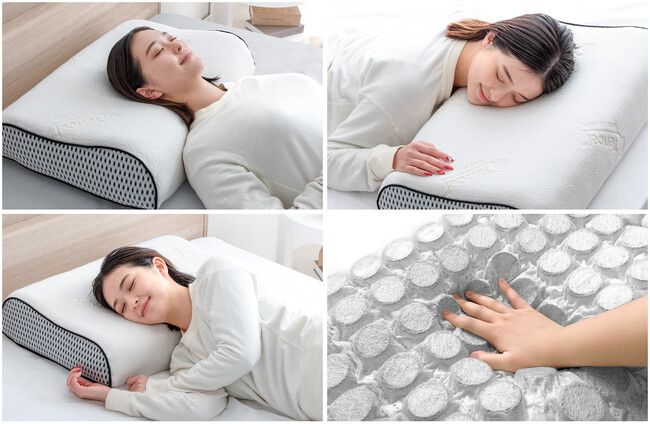 新開発！ポケットコイルを枕全面に使用した独自構造～寝相を変えてもピッタリフィットする『寝落ち姫の枕』発売～