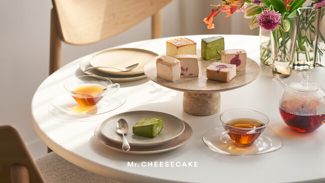 バラとアールグレイの香りにいちごを組み合わせた母の日限定フレーバー「Mr. CHEESECAKE Rose Berry Tea」が登場！チーズケーキ4種を詰め合わせたアソートセットを4月21日より販売
