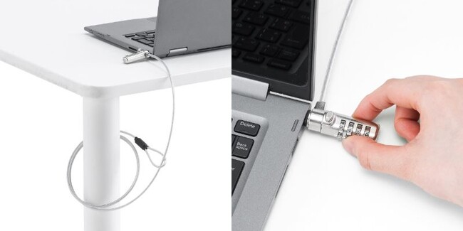 ノートPCの盗難防止に超小型シリンダーを採用したダイヤル錠のセキュリティワイヤーを4月16日に発売