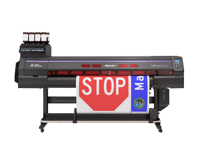 交通サイン製造工程に次の革命！米・Avery Dennison社が新TrafficJet XpressプリントシステムにMimakiのUVプリンタを採用