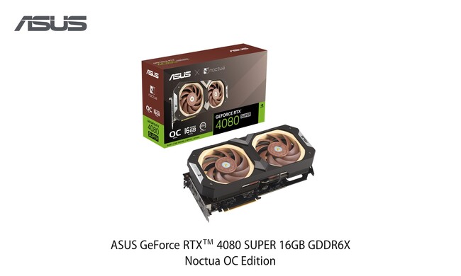 ASUSからNoctua NF-A12x25 PWMファン搭載ビデオカード、ASUS GeForce RTX(TM) 4080 SUPER 16GB GDDR6X Noctua OC Edition発売