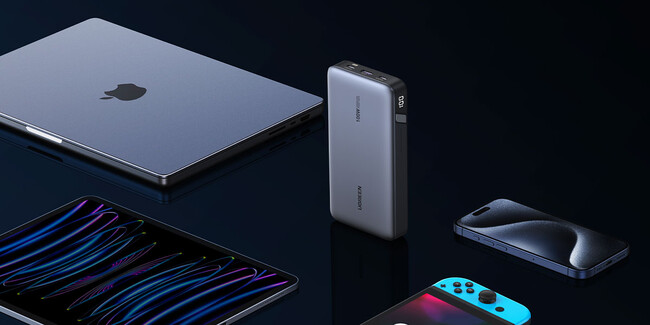 UGREEN Nexode 20000mAh 2way急速充電モバイルバッテリー 100W | 入力、出力どちらも急速充電に対応した小型モデル