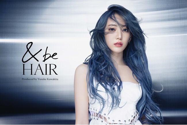 「&be HAIR」のモデルに宮脇咲良が決定！デビューを大胆に彩るスタイリッシュなブルーヘアビジュアルを公開