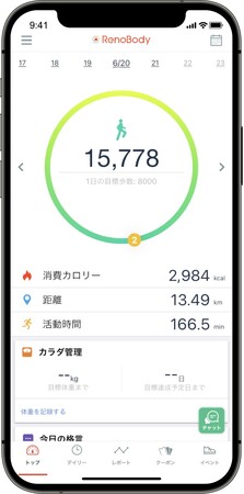 平和マネキン、歩数計アプリで社員の健康を促進