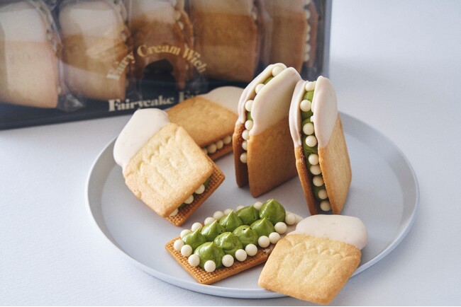 宇治抹茶×ホワイトチョコで“抹茶ラテ”を表現した新作生バターサンドを発売！心なごむ和の味わい、ミルキーで風雅な甘さ『抹茶ホワイトラテ生バターサンド』4/17(水) 販売開始