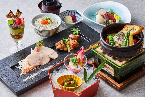 【ホテルメトロポリタン】初夏の食材と自慢の炭火焼き料理を楽しむ「四季彩コース」
