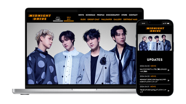 ボーカルグループ・MIDNIGHT DRIVEのオフィシャルサイトをリニューアルし、さらにオフィシャルファンクラブをオープン！