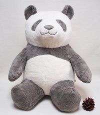 オーガニックコットン100％「パンダのぬいぐるみ」40cmの特大サイズを公式通販サイトにて4月18日(木)販売開始！～草木染めの優しい色合い～