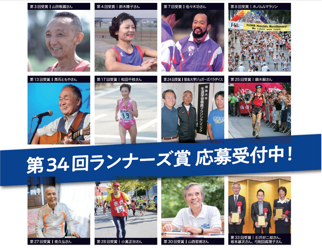 第34回ランナーズ賞 募集開始のお知らせ