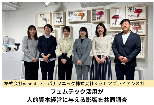 株式会社nanoni、パナソニック株式会社と実施した「フェムテック活用が人的資本経営に及ぼす影響」の実証結果を公開