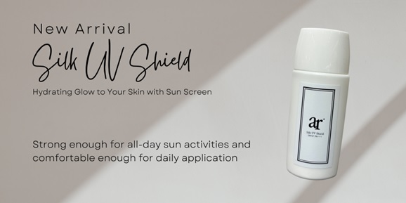 シルクファッション&コスメブランド『ar* (アール) 』からシルクエキス配合のUVローション『ar* Silk UV Shield (シルクUVシールド) SPF27 PA+++ 』が新登場