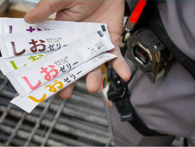 熱中症予防に「ゼネコンがつくったしおゼリー」今年も4月24日から販売開始～炎天下でも「つい食べたくなる」を目指し開発～