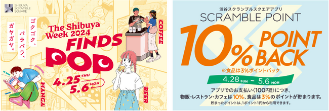 「FINDS POP」をテーマにしたThe Shibuya Week 2024が4月25日より開催