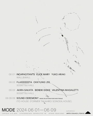 実験音楽、オーディオビジュアル、パフォーミングアーツをフィーチャーするイベントシリーズ『MODE 2024』が東京にて開催。