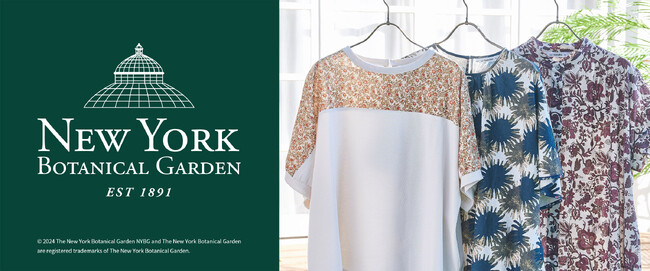 THE NEW YORK BOTANICAL GARDENのフラワー柄を使用したコレクションをGolden Bear White Label より発売