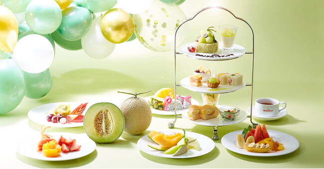 【タカノフルーツパーラー】5月のタカノフルーツティアラはフルーツの王様マスクメロンを含めたメロンが食べ放題。期間：5/1（水）～5/31（金）