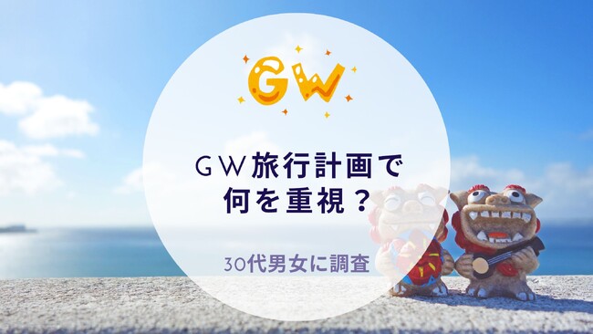 GW旅行計画で何を重視？30代男女に調査｜沖縄旅行＆リゾート・ホテル情報サイトがアンケート