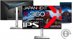 JAPANNEXTが27インチ ULTRA FAST IPSパネル搭載 WQHD解像度360Hz対応のゲーミングモニターを109,800円で4/19(金)に発売