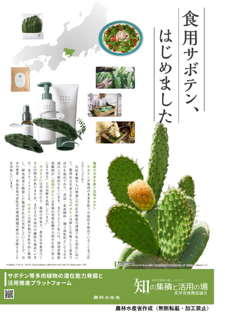 『観る』から『食べる』時代へ！農林水産省も注目！食用サボテン はじめました