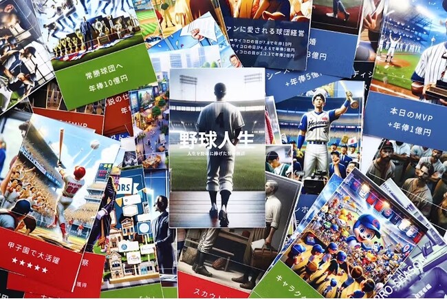 【野球人生】プレーヤーだけじゃない！野球に関わる人生を体験できるカードゲーム。