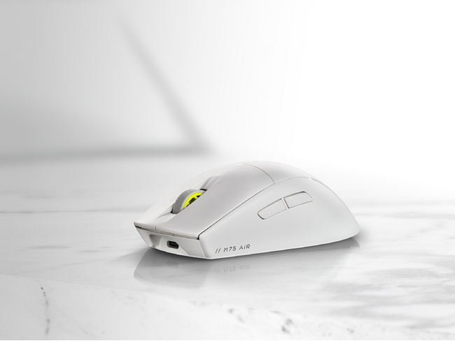 わずか60gと驚異的な軽さ！CORSAIRのワイヤレスゲーミングマウス「M75 AIR WIRELESS」に新色ホワイトが登場！