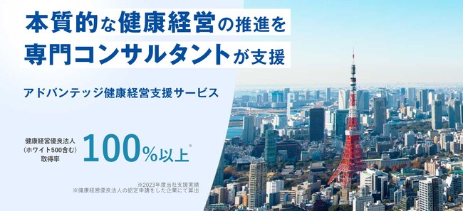 導入企業のすべてが「健康経営優良法人2024」に認定されました！アドバンテッジリスクマネジメントの「健康経営支援サービス」