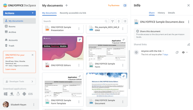 ONLYOFFICE DocSpace v2.5がリリース：新たな機能強化で生産性向上をサポート