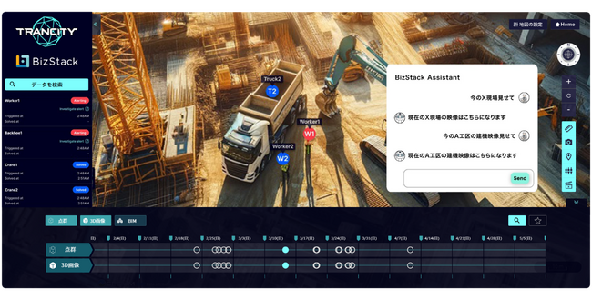 いつでもどこでも簡単にリアルタイムデータが共有可能なデジタルツインへ - MODE「BizStack」× CalTa「TRANCITY」-