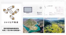 固定資産税納税通知書を利用して空き家の活用促進へ～貸す人を選べる”さかさま不動産”チラシを同封～