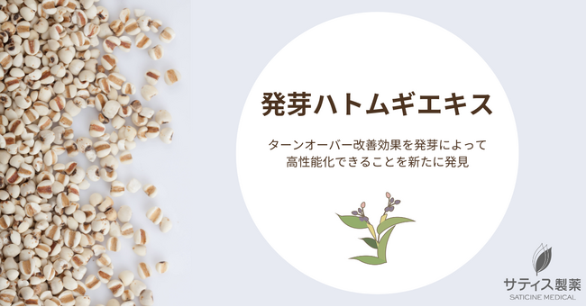 発芽により皮膚に対する生薬の効果を高めたハトムギ抽出物が角質剥離効果によってターンオーバーを正常化し、角質肥厚を改善