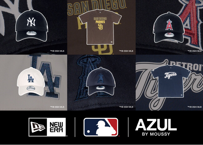 AZUL BY MOUSSYのアウトドアライン“SUNBEAMS CAMPERS”が「NEW ERA(R)×MLB」別注アイテムを発売！