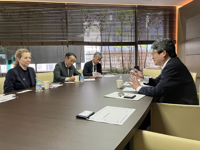 UNHCR本部 渉外部代表ドミニク・ハイド氏と難民支援に関する意見交換を実施