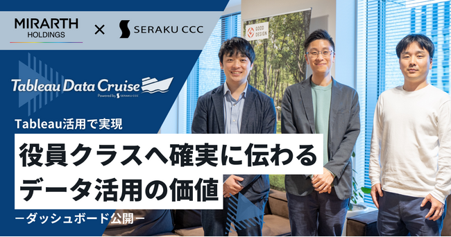 【セラクCCC Tableau Data Cruise事例対談】Tableau活用で実現 役員クラスへ確実に伝わるデータ活用の価値‐ダッシュボード公開‐