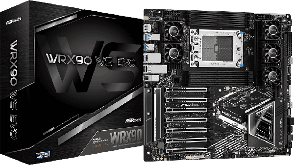 ASRockから、AMD WRX90チップセット PCIe Gen5スロットを7基搭載したワークステーション向けマザーボード『WRX90 WS EVO』発売