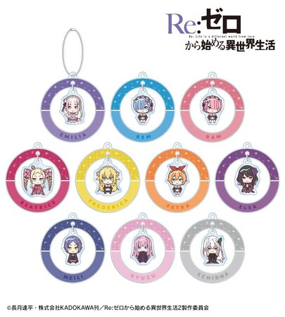 『Re:ゼロから始める異世界生活』のトレーディング ちょこんと！ ゆらゆらアクリルキーホルダーなどの受注を開始！！アニメ・漫画のオリジナルグッズを販売する「AMNIBUS」にて