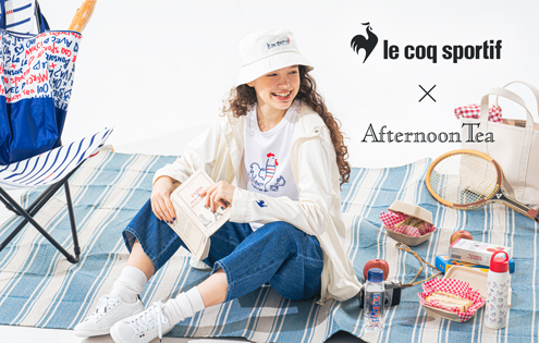 ライフスタイルブランド『Afternoon Tea LIVING』と初コラボレーション！トリコロールカラーをテーマにしたウエアやシューズを5月13日(月)から発売