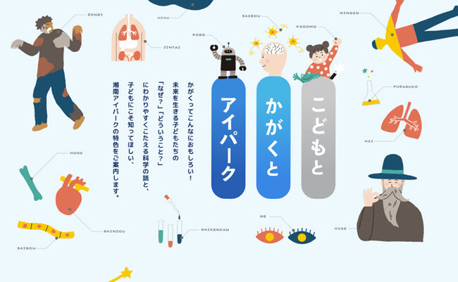 湘南ヘルスイノベーションパークのホームページに子供向けページ 「こどもとかがくとアイパーク」 を新設