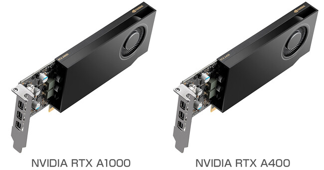 シングルスロット・ロープロファイル仕様のNVIDIA社最新グラフィックボード「NVIDIA RTX A1000/A400」の取り扱いを開始