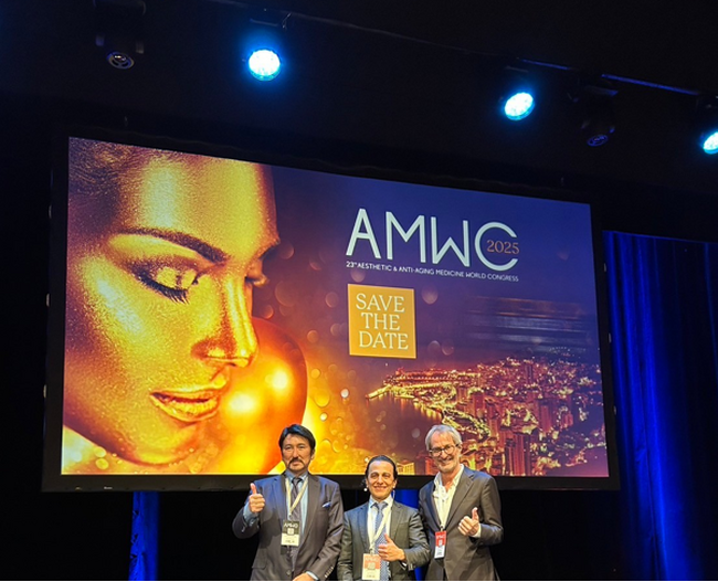 美容医療の国際医学会「AMWC Monaco」にて、古山理事長が日本人で初めて基調講演に登壇し「Bonsai Aesthetics」をテーマに美容医療について講演しました